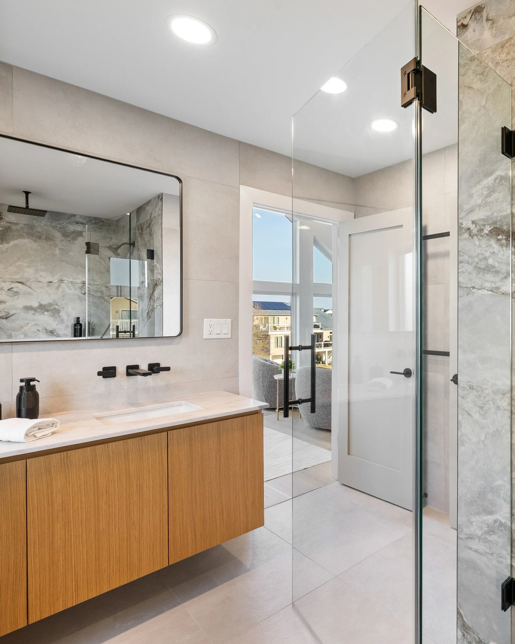 Quiet luxury lives in the details &mdash; and nowhere is that clearer than in the bathroom.
From spa-inspired finishes to thoughtful touches like polished hardware and layered lighting, this space feels both indulgent and approachable.
Every angle is