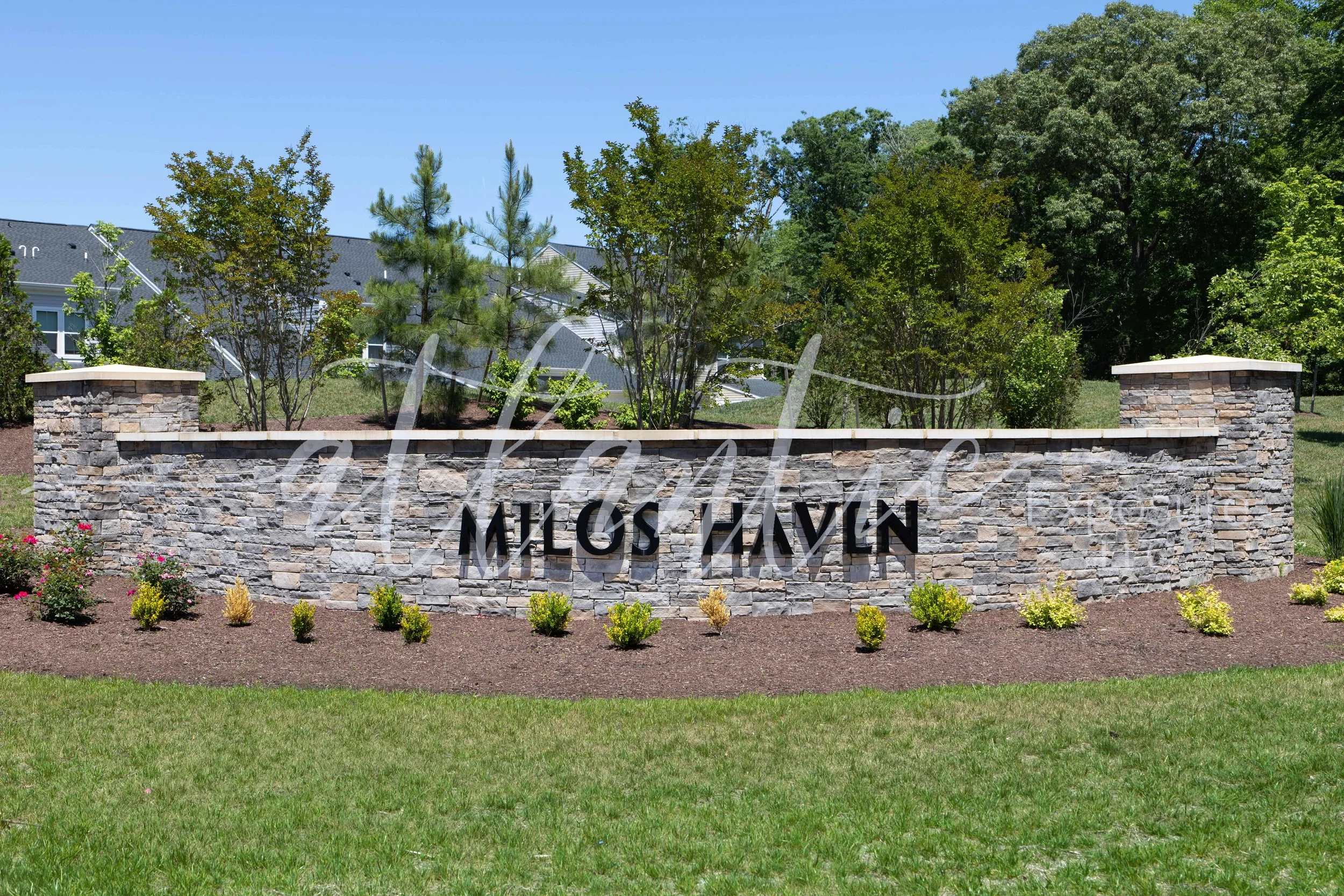 Milos Haven Community Sign