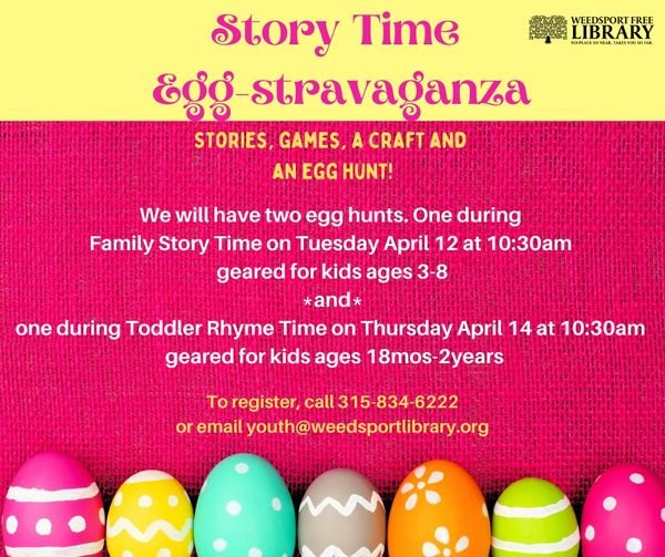 Story Time Egg-Stravaganza for Toddlers