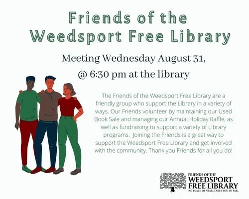 Friends of the Weedsport Free Library Meeting