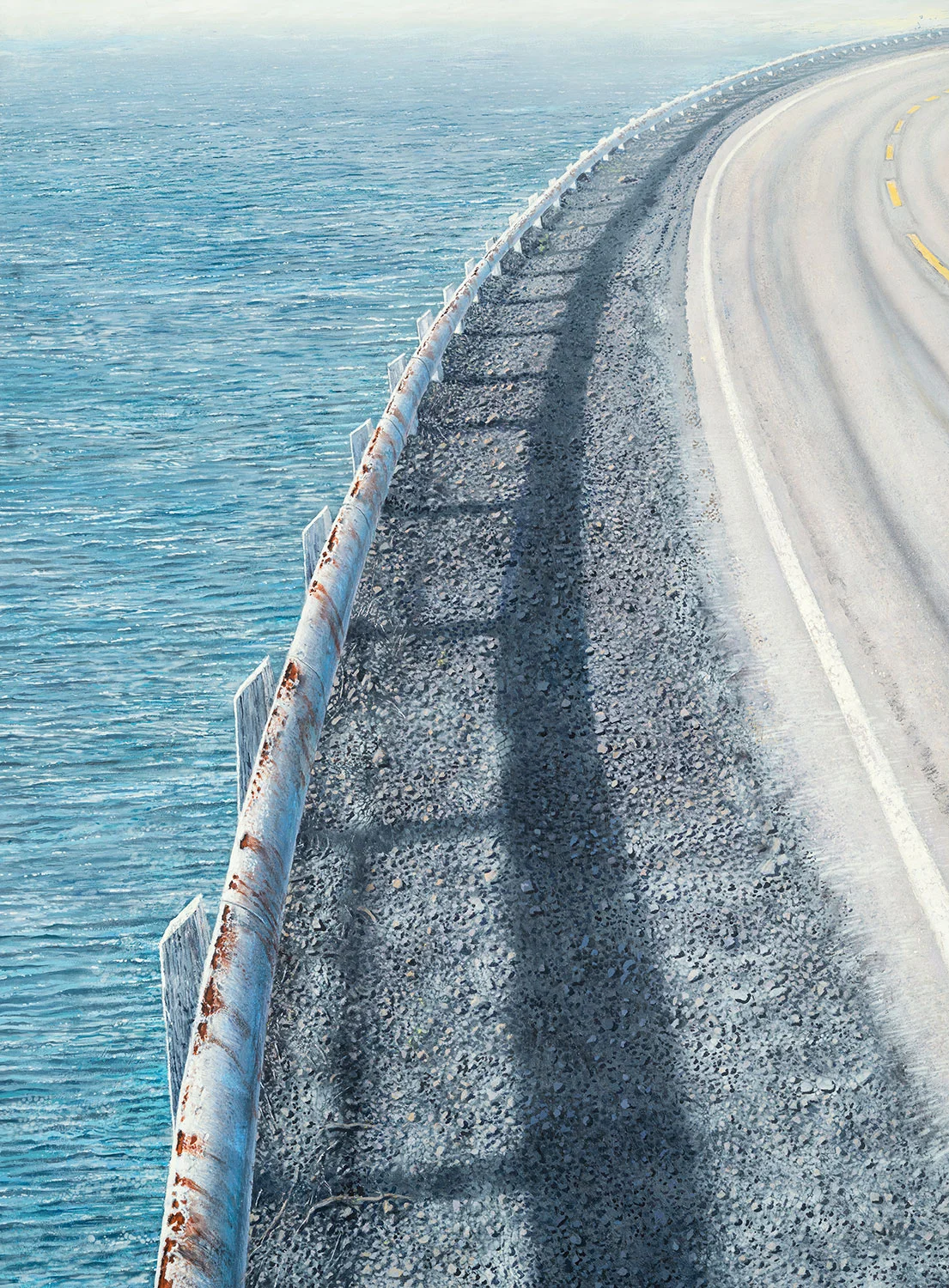   Pacific Curve &nbsp; egg tempera on panel 40"x30"&nbsp; 2016 