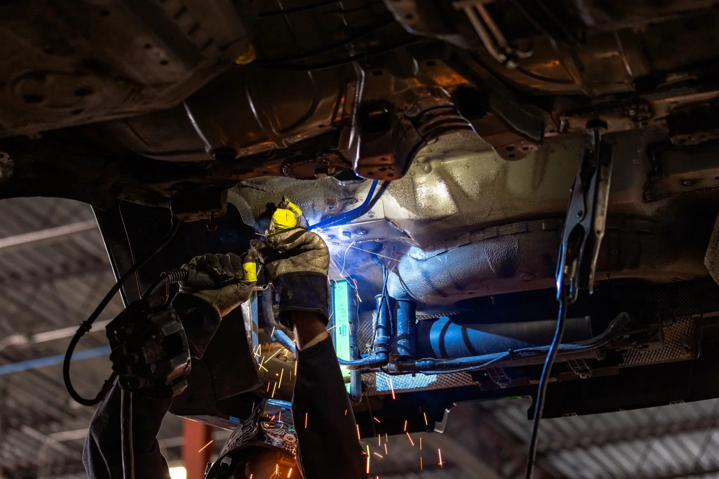 Sparks are flying!🎇🧰 

#welding #restoration #eatsleepracerepeat #smilesformiles #rochesterny