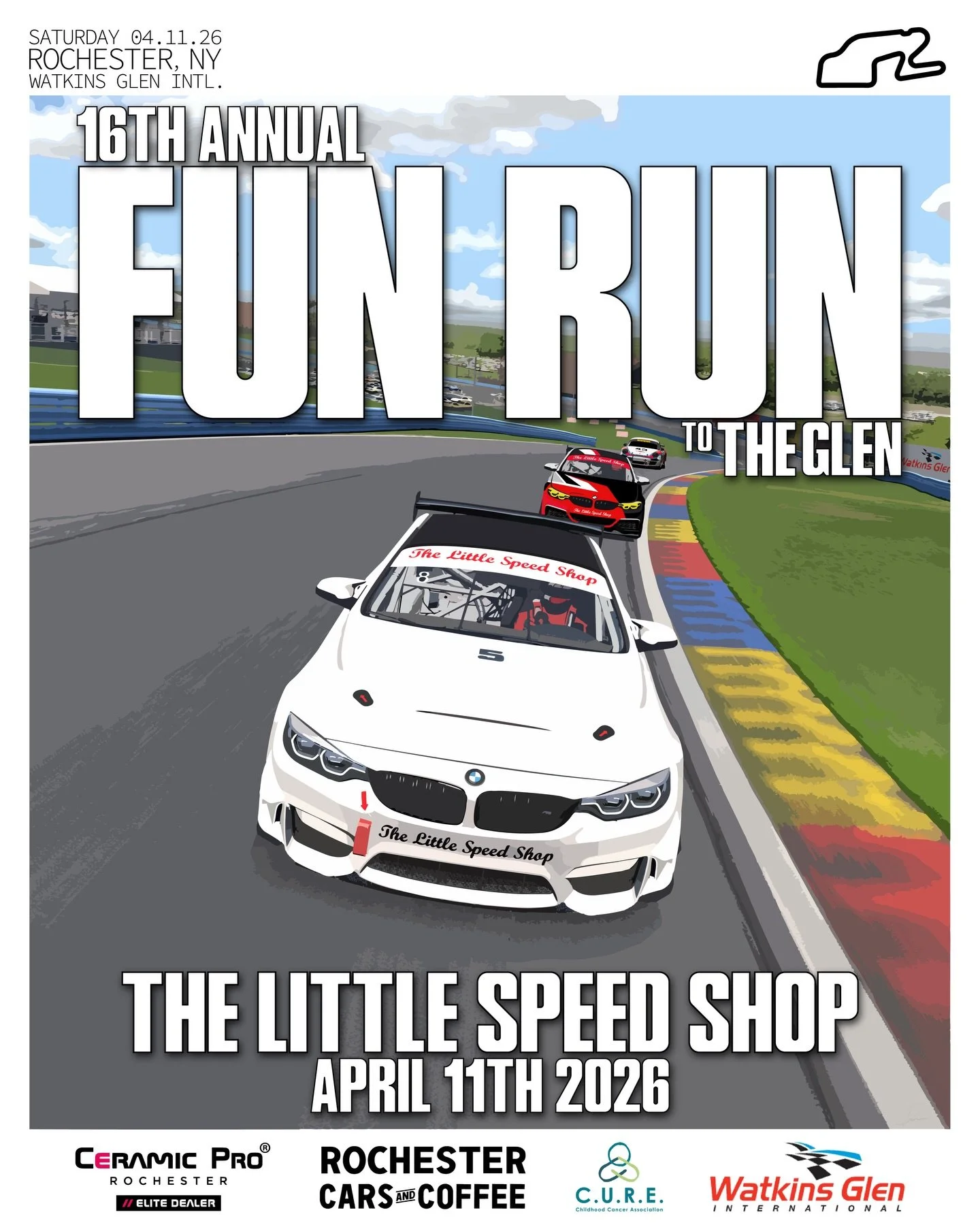 ⚠️ T-1 MONTH ⚠️

The 16th Annual Fun Run to The Glen &amp; the official start off the @carsandcoffeeroc season is only one calendar flip away! Brush off the dust, shine up those wheels, and prepare to kickoff the year with a day of accelerating thril