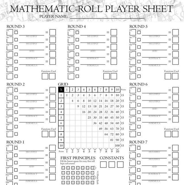 Releasing Aug 1 @gencant #GenCant2019
#Mathematicroll is a roll &amp; write game about number manipulation and elementary mathematics, perfect for students with the fun and challenging decision making of a classic competitive roll &amp; write! .
.
.
