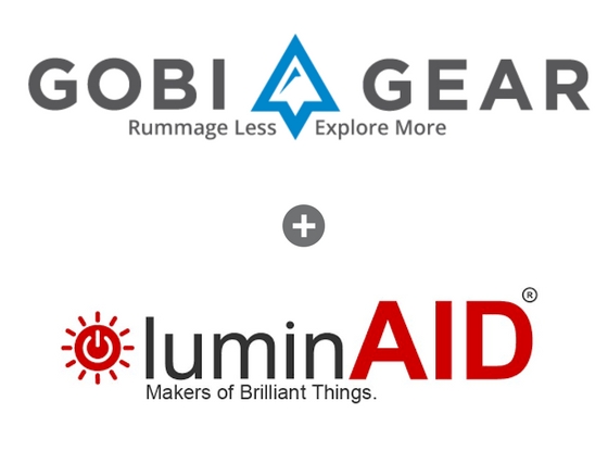 Gobi Gear + LuminAID logos