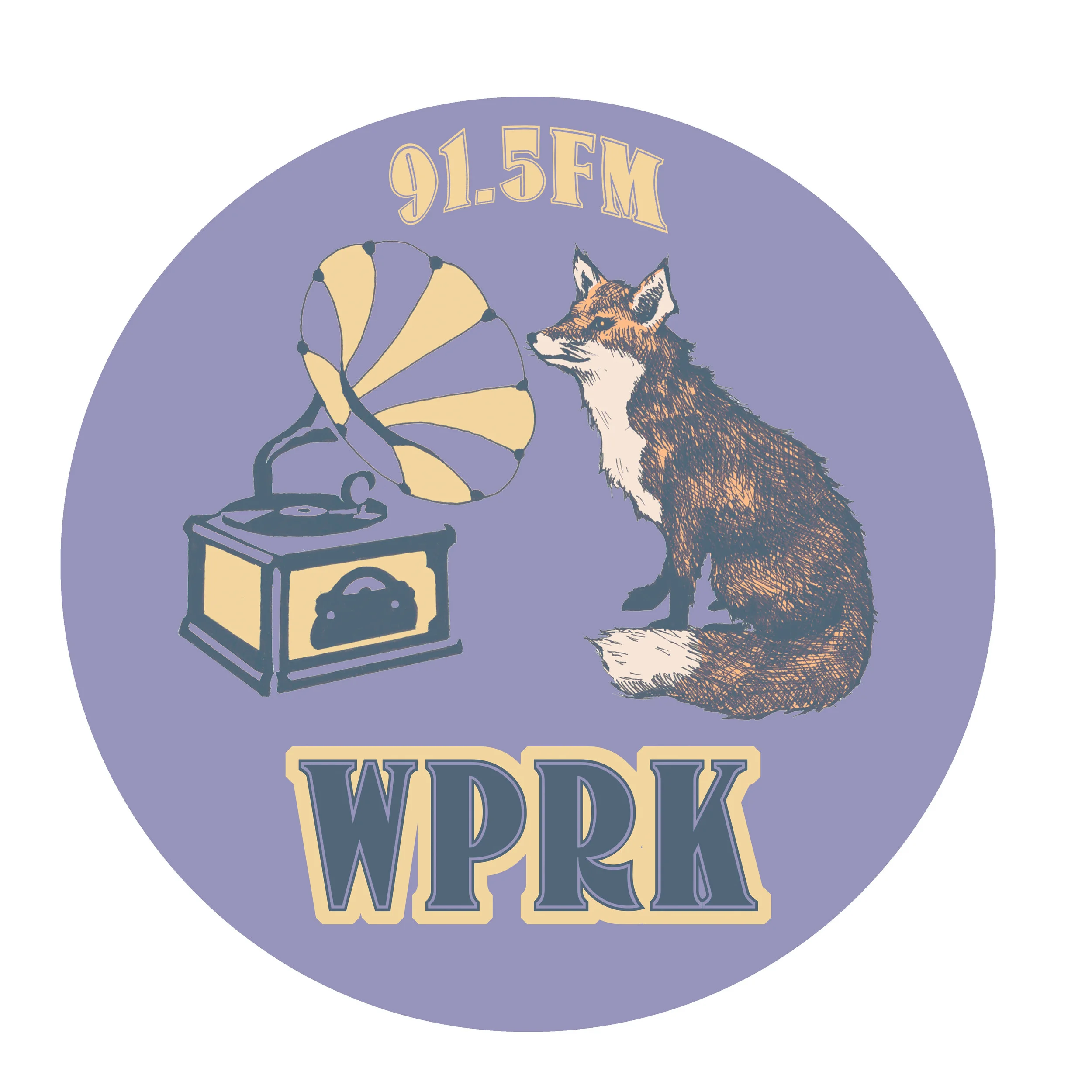  WPRK 91.5 FM T-Shirt and Sticker Design 