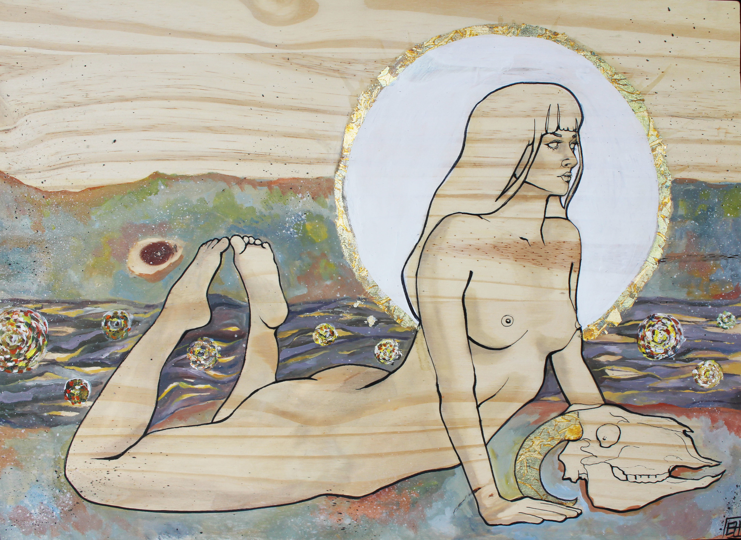  Oil on Wood • 24" x 17" 