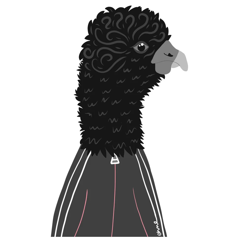 Blue-billed curassow (Real and Endangered Series, 2018)