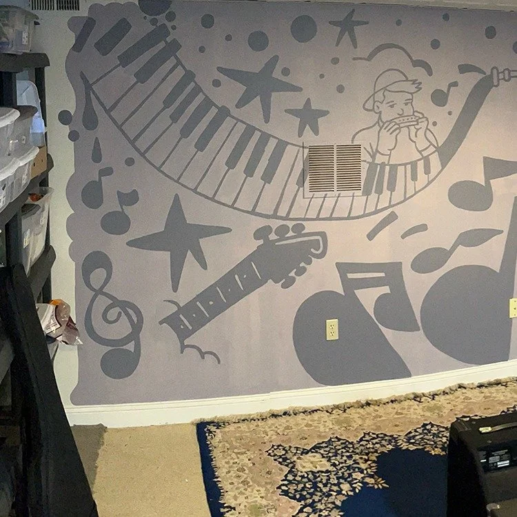 Last week I created and executed this musical instrument inspired commission mural for the new @cotuitcenterforthearts music department space. It's about 8 feet high by 25 feet long.
.
.
.
#mural
#cotuitcenterforthearts
#nickzarembaart