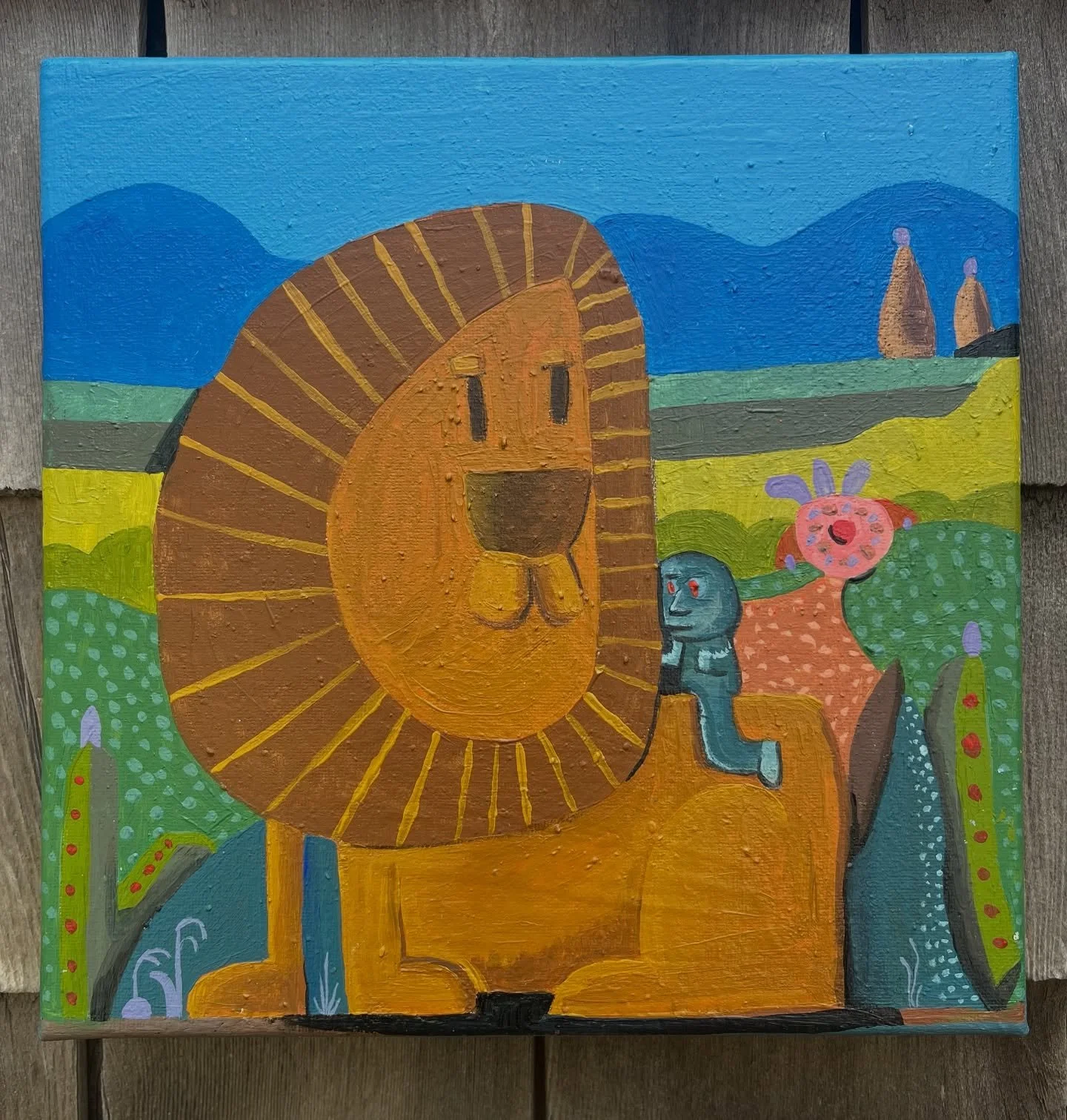 Here are three recent paintings I made. I was happy to challenge myself to try to not use black in these.

They are about friendship and curiosity.

Set of 3
10x10&rdquo; each
Acrylics on canvas
2025

#nickzarembaart
#contemporarypainting