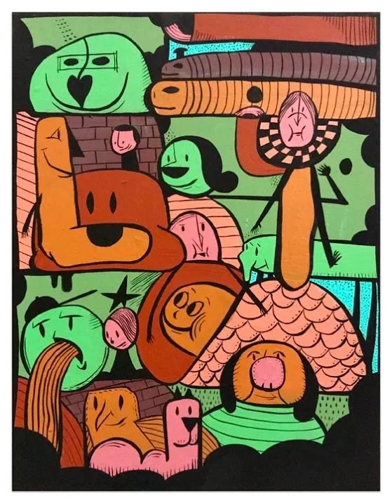 A series of acrylic paintings on canvas. 11x14&rdquo; each.