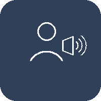  image icon with speaker symbol.