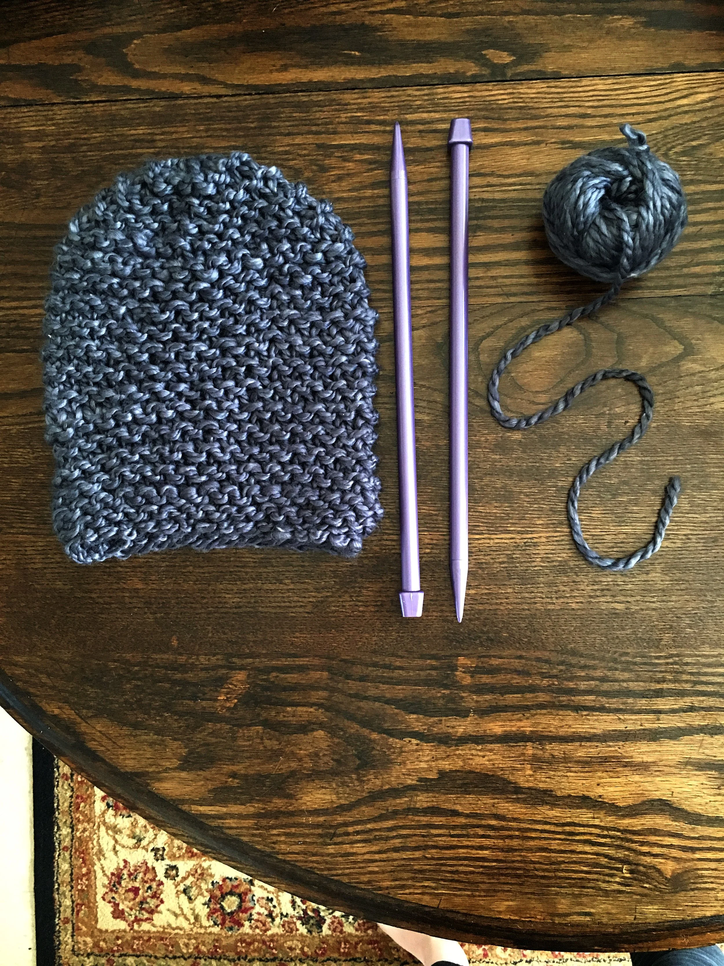 KNIT - Garter Stitch Hat