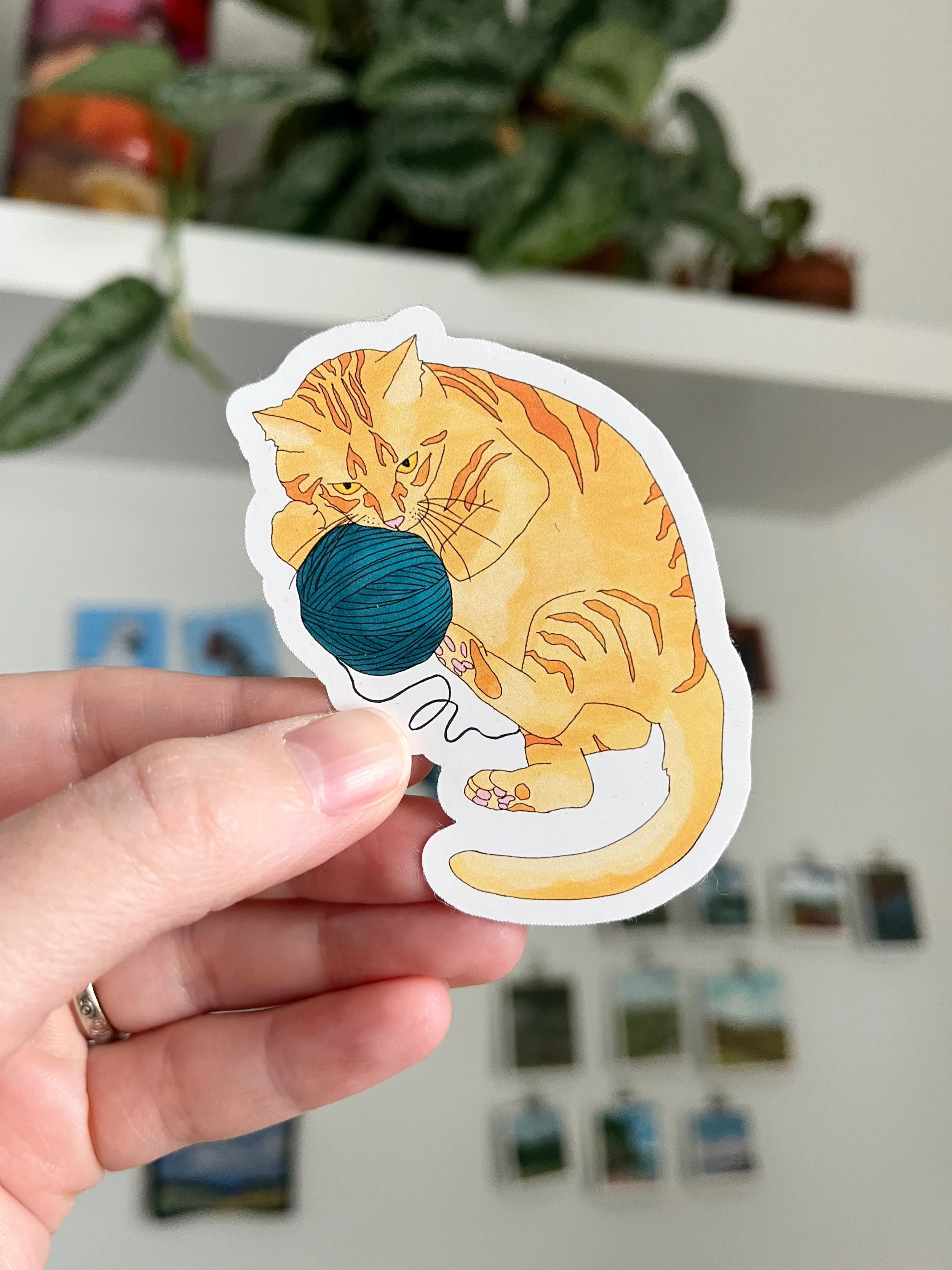 Tabby Cat Sticker