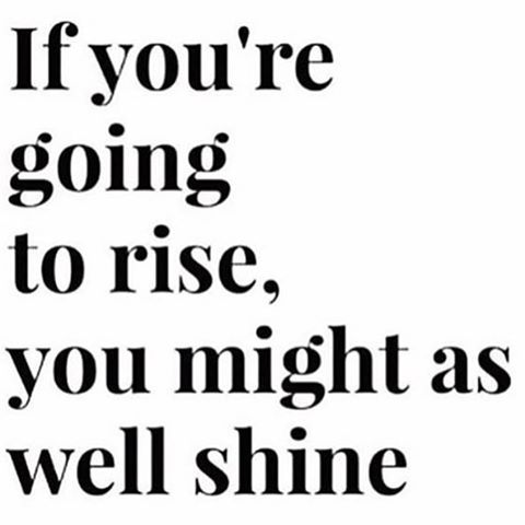 RISE &amp; GRIND‼️ It's your time to SHINE❣😎#hustleHER