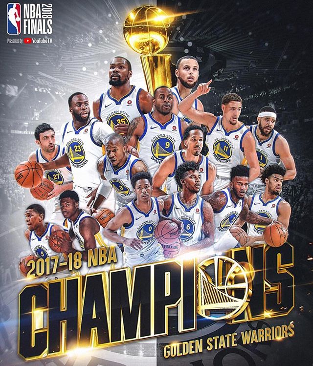 AGAIN.  The @warriors are the 2017-18 @nba CHAMPIONS!!! #backtoback #congratulations #thetomboibrunch #becauseladieslovesportstoo #sportsentertainmentandmimosas #realityradio #nbafinals2018