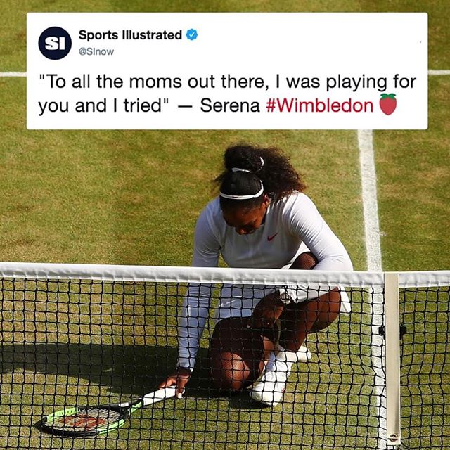 🗣We ❤️ You, @serenawilliams!! #morethananathlete #salute💯 #stillachampion #Wimbledon #thetomboibrunch #becauseladieslovesportstoo #sportsentertainmentandmimosas #realityradio @sportsillustrated @wimbledon