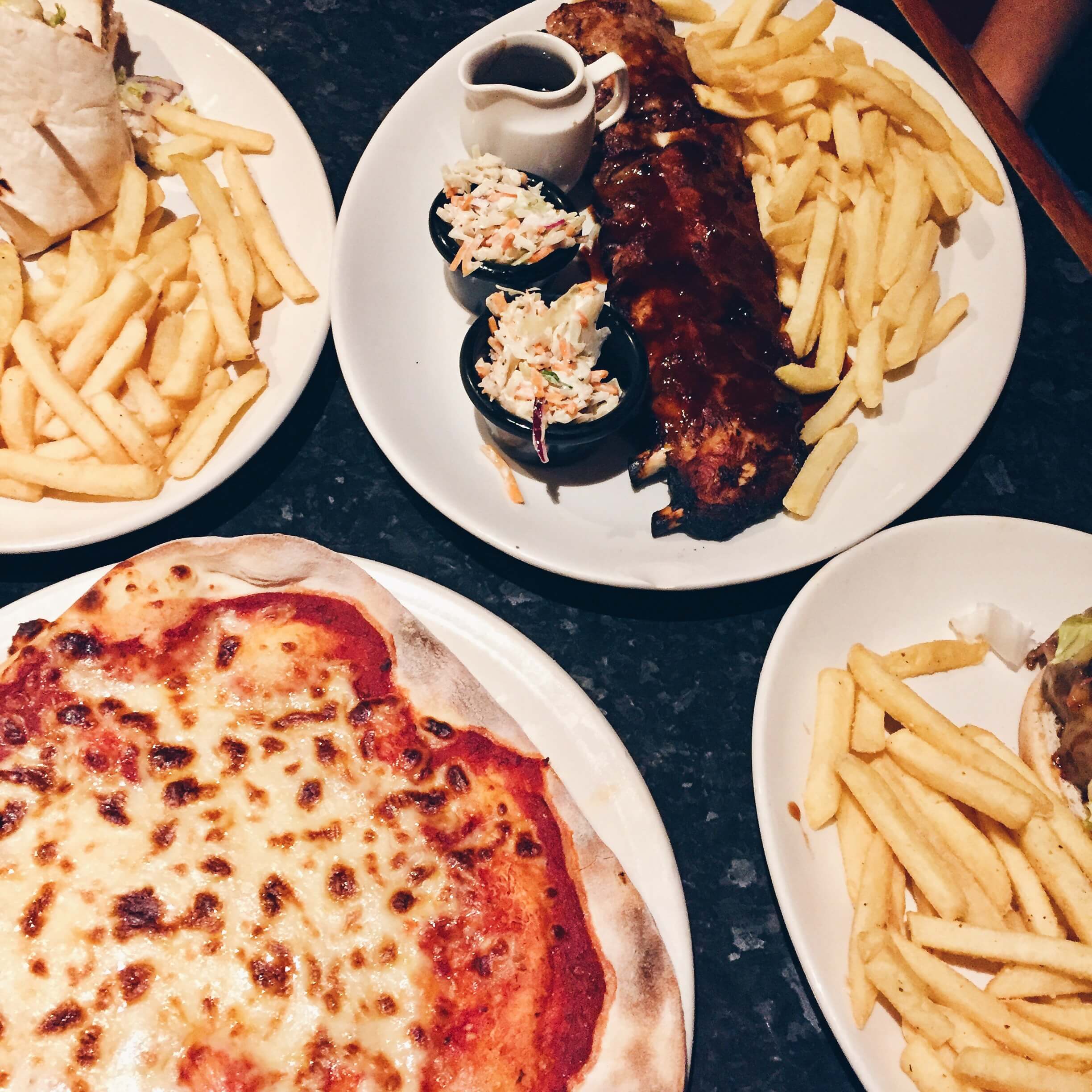 Out for some dinner with some friends at Frankie & Benny's.