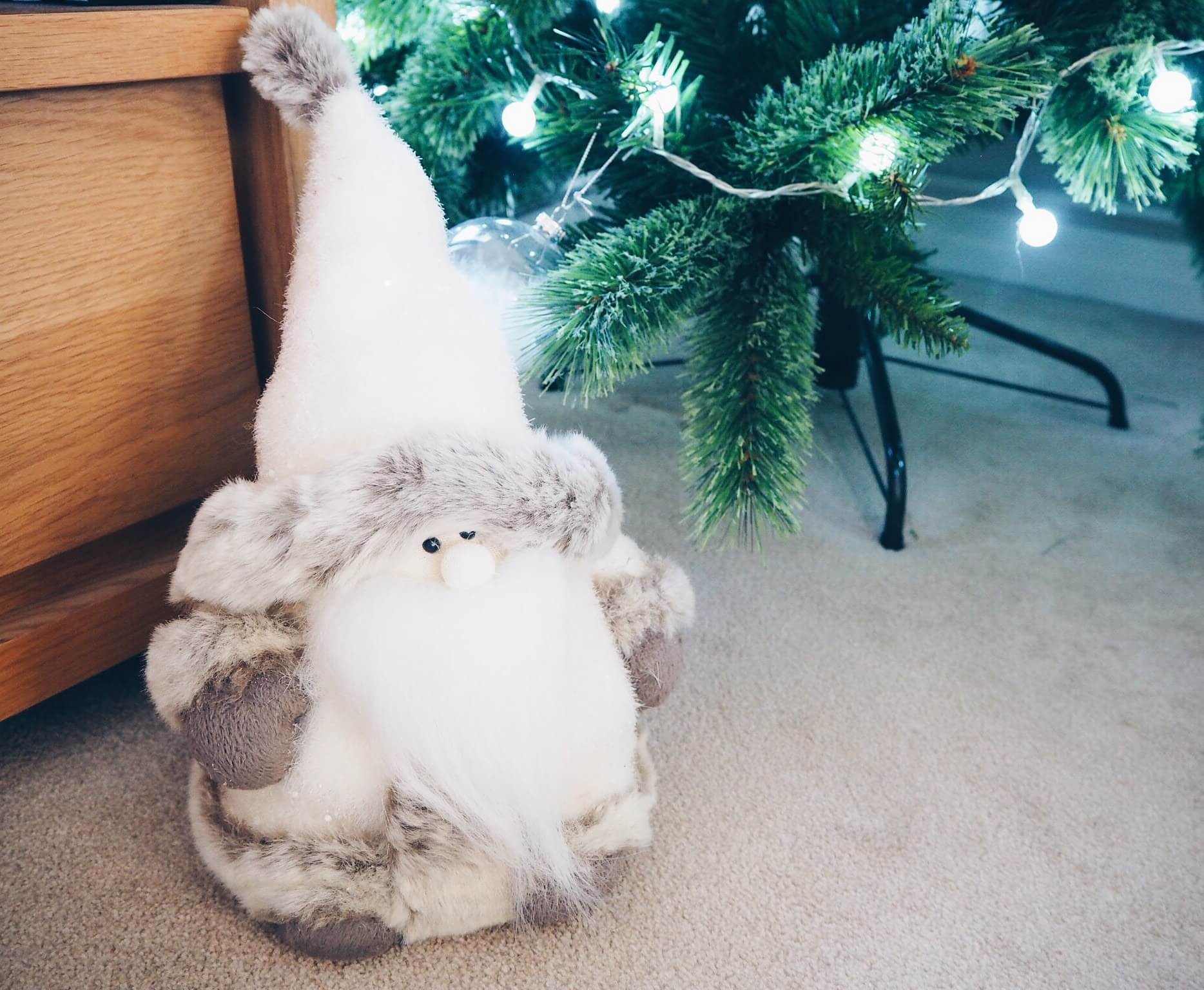 My little Santa guarding the tree