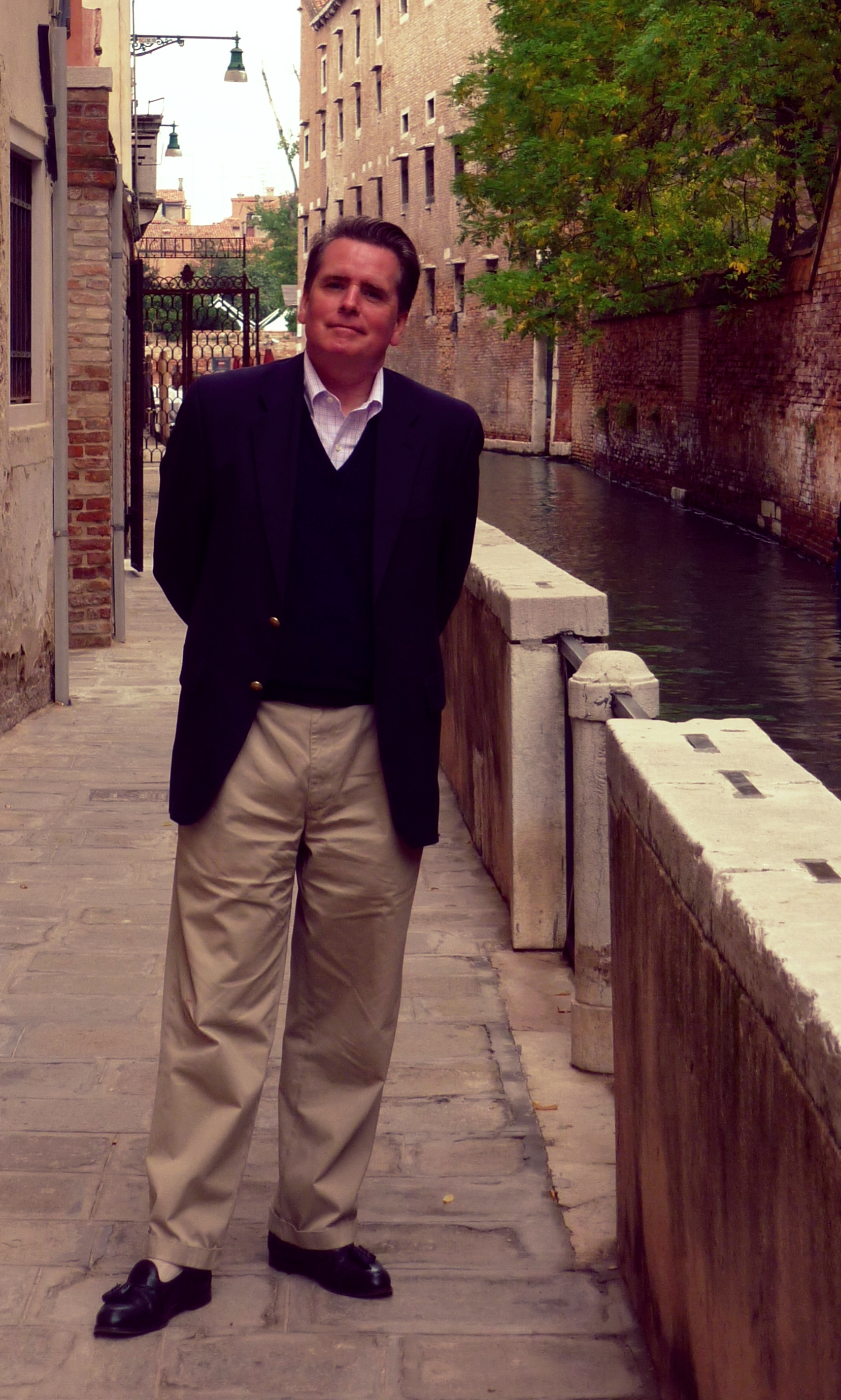The author in Venice