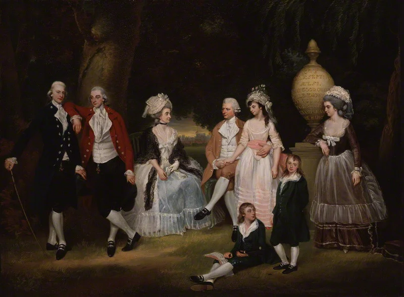 Downman, John. The Fourdrinier Family. 1786. National Portrait Gallery, London.