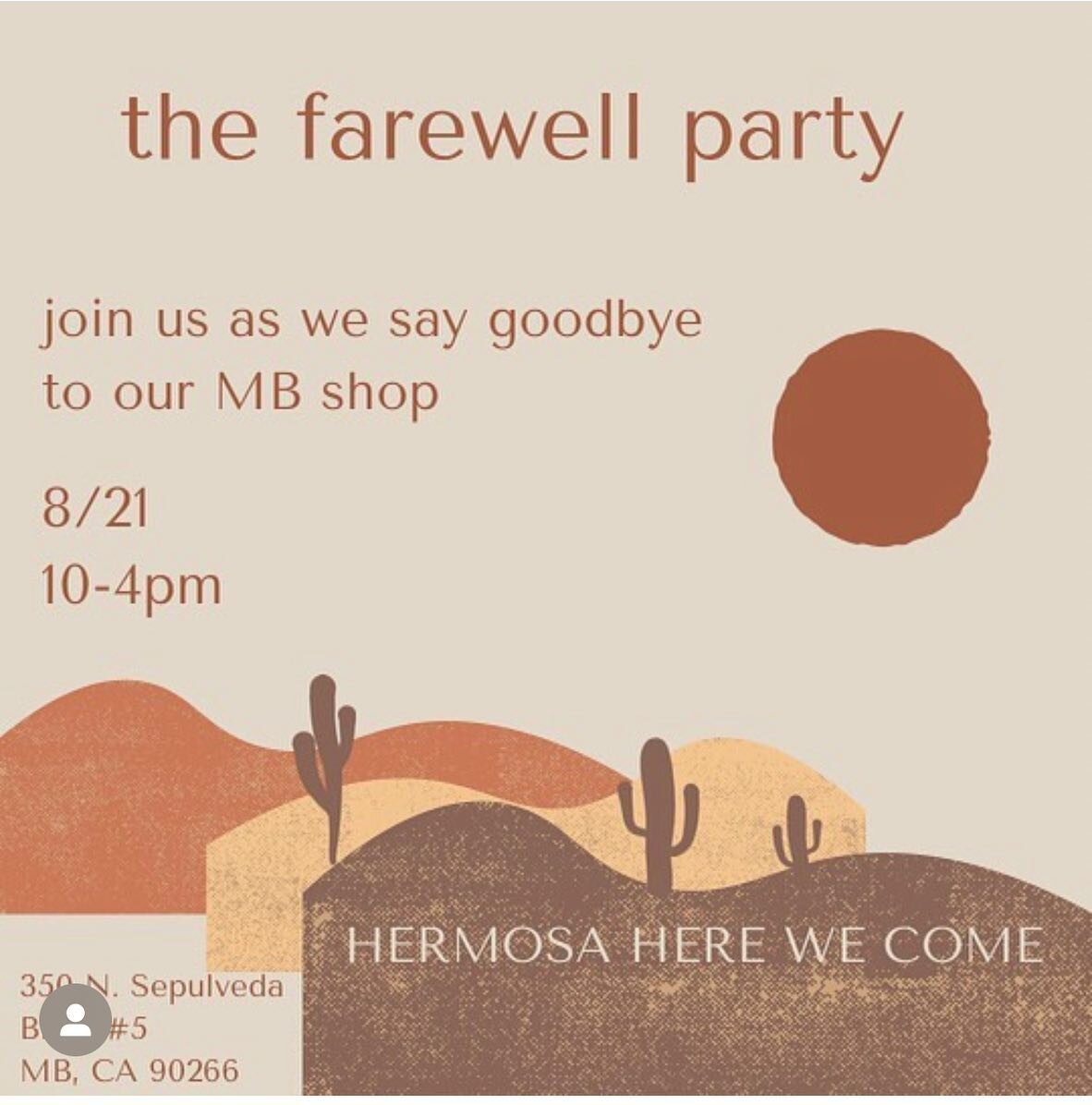 Saying farewell to this Manhattan Beach Gem. This little western building will be torn down very soon. Come join us for the last hurrah before we move into our new Hermosa location.