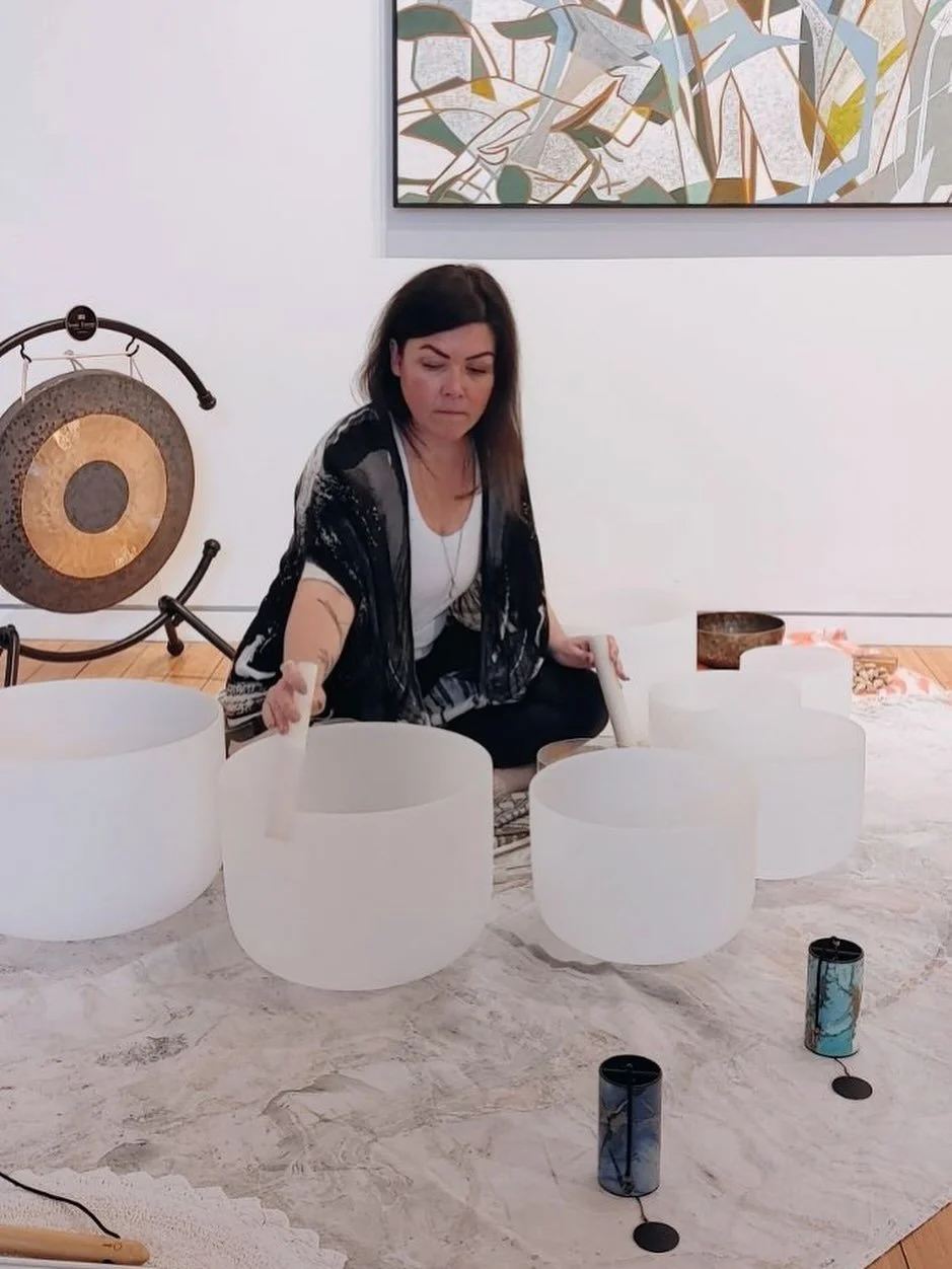 Rhythmic Rest ~ Yoga Nidra Sound Bath, a magical evening of deep rest and nourishing soundscapes in a beautiful art gallery space.

Yoga Nidra is a practice of deep conscious rest and release, a guided journey that rejuvenates and recalibrates you fr