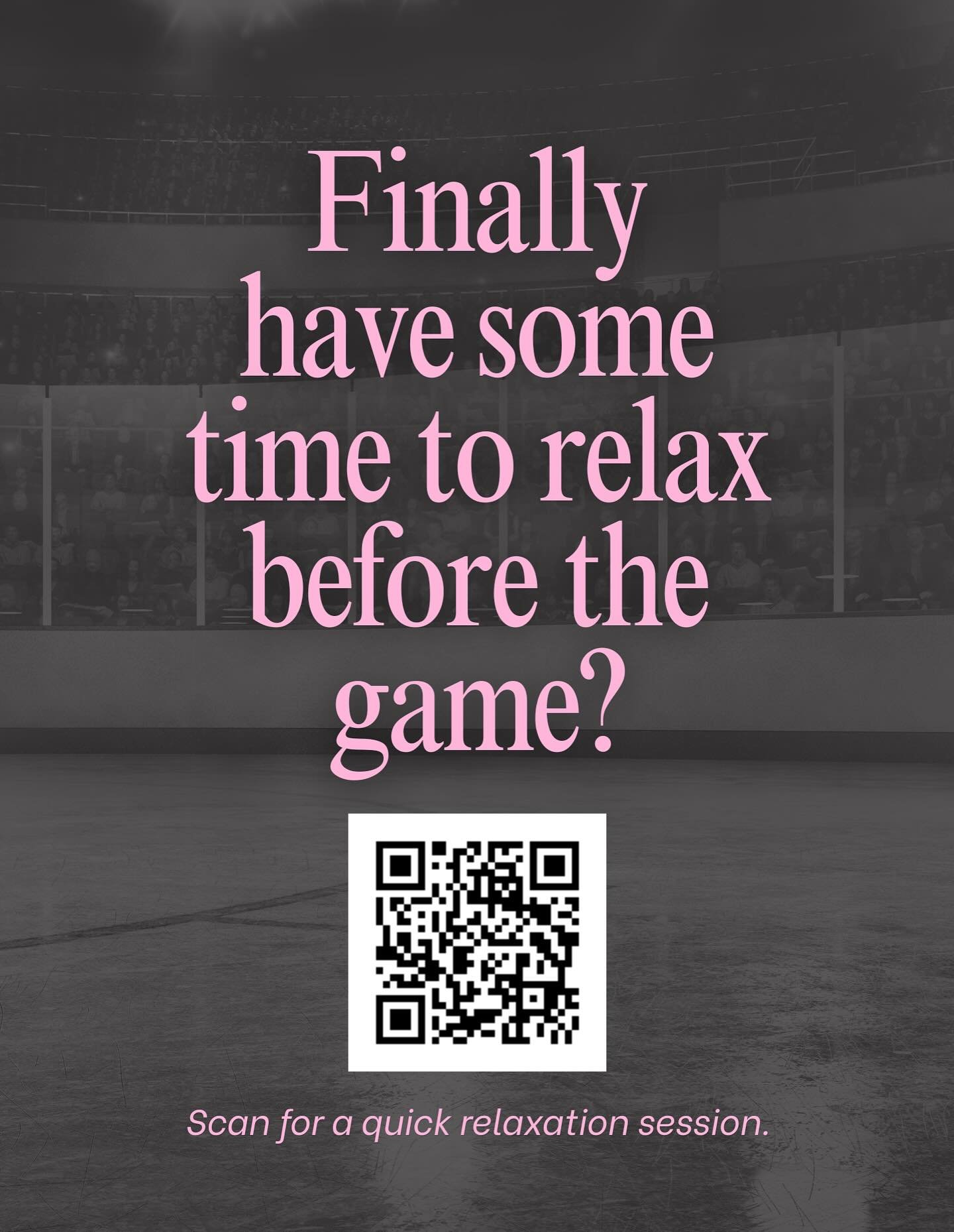 Hockey parents&hellip; why don&rsquo;t you do your own pregame warm up?

If you&rsquo;re at the rink for an hour before the game why not grab your earbuds, take a seat somewhere, maybe even in your car, and relax to a short but sweet sound bath.

Wha