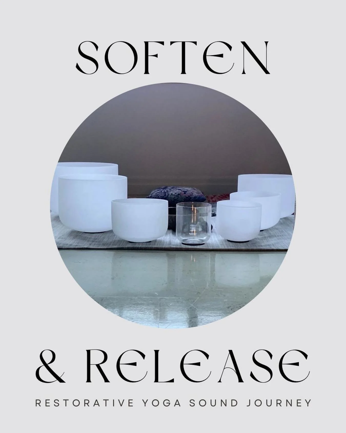 Join @pilatestheresa and I for another Restorative Yoga Sound Journey ✨

Enter a sanctuary of stillness where time slows and the nervous system gently unwinds. This restorative yoga and sound bath experience invites you into deep surrender&mdash;a pl