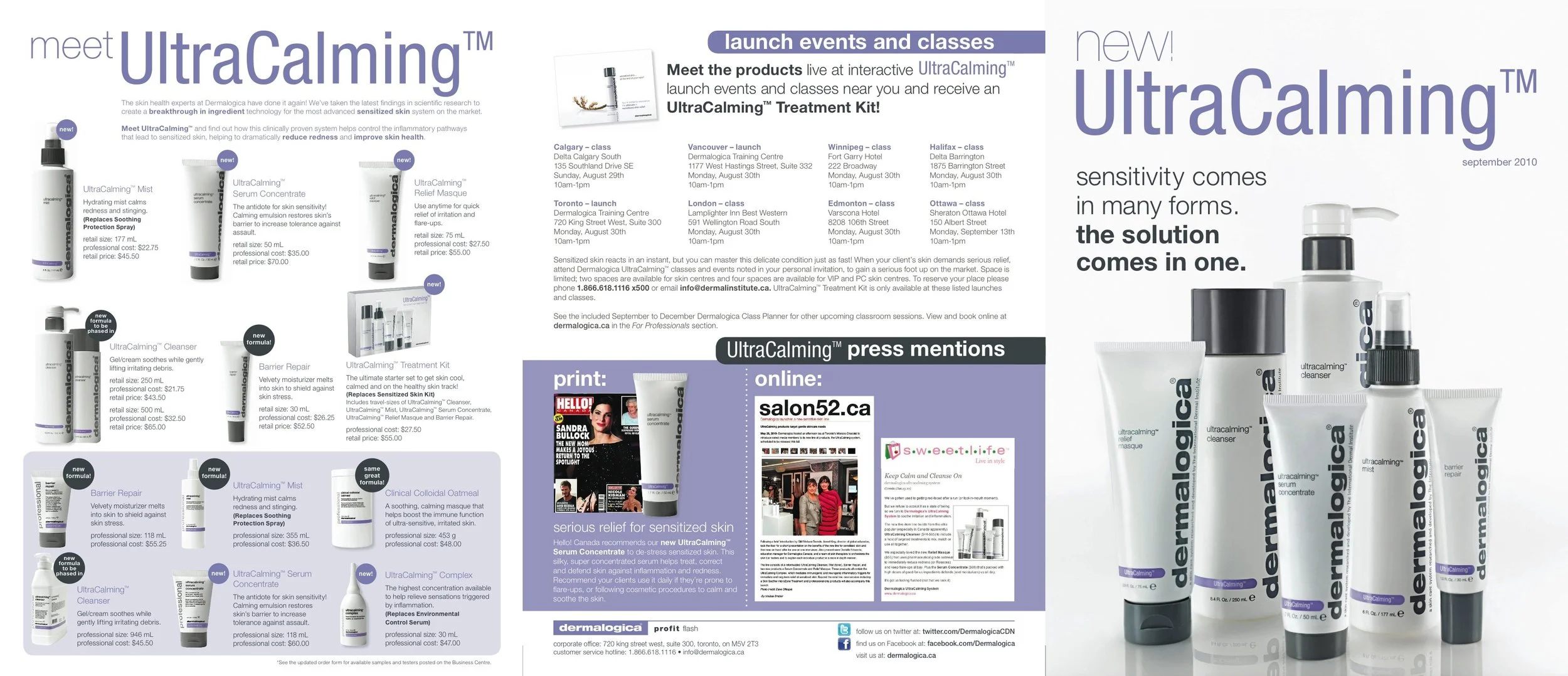 Monthly mail out tri-fold