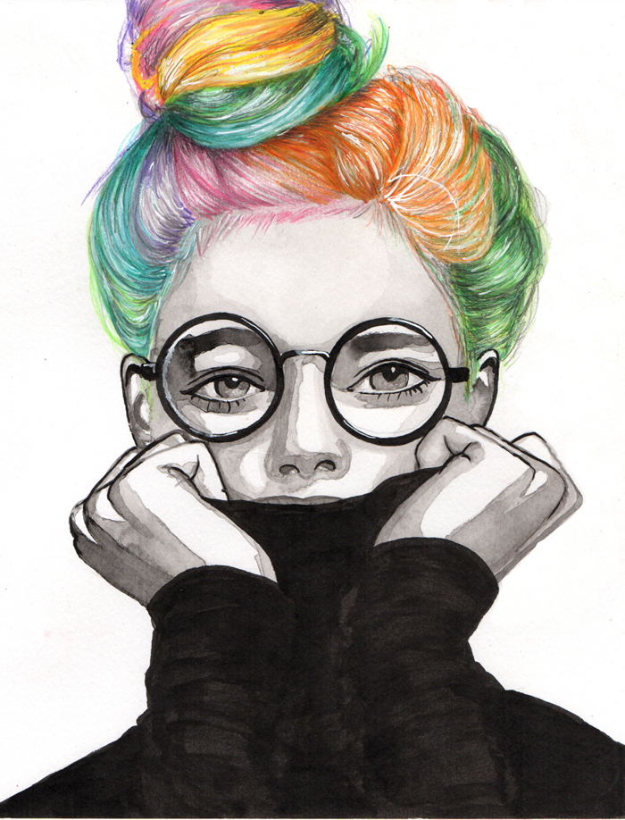 Rainbow hair — Caitlin Stevens