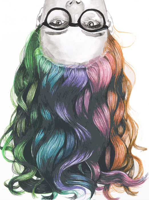 Upside-down Rainbow Hair — Caitlin Stevens