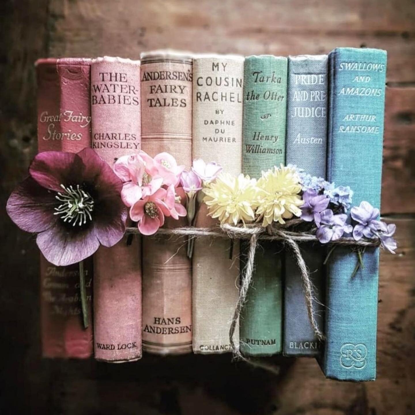 I love this colorful arrangement of old books! This photo was an inspiration for my spring collection. The colors of the linen covers are so soft and beautiful. You will see these colors represented in rose blush quartz, pale  lavender amethyst, aqua
