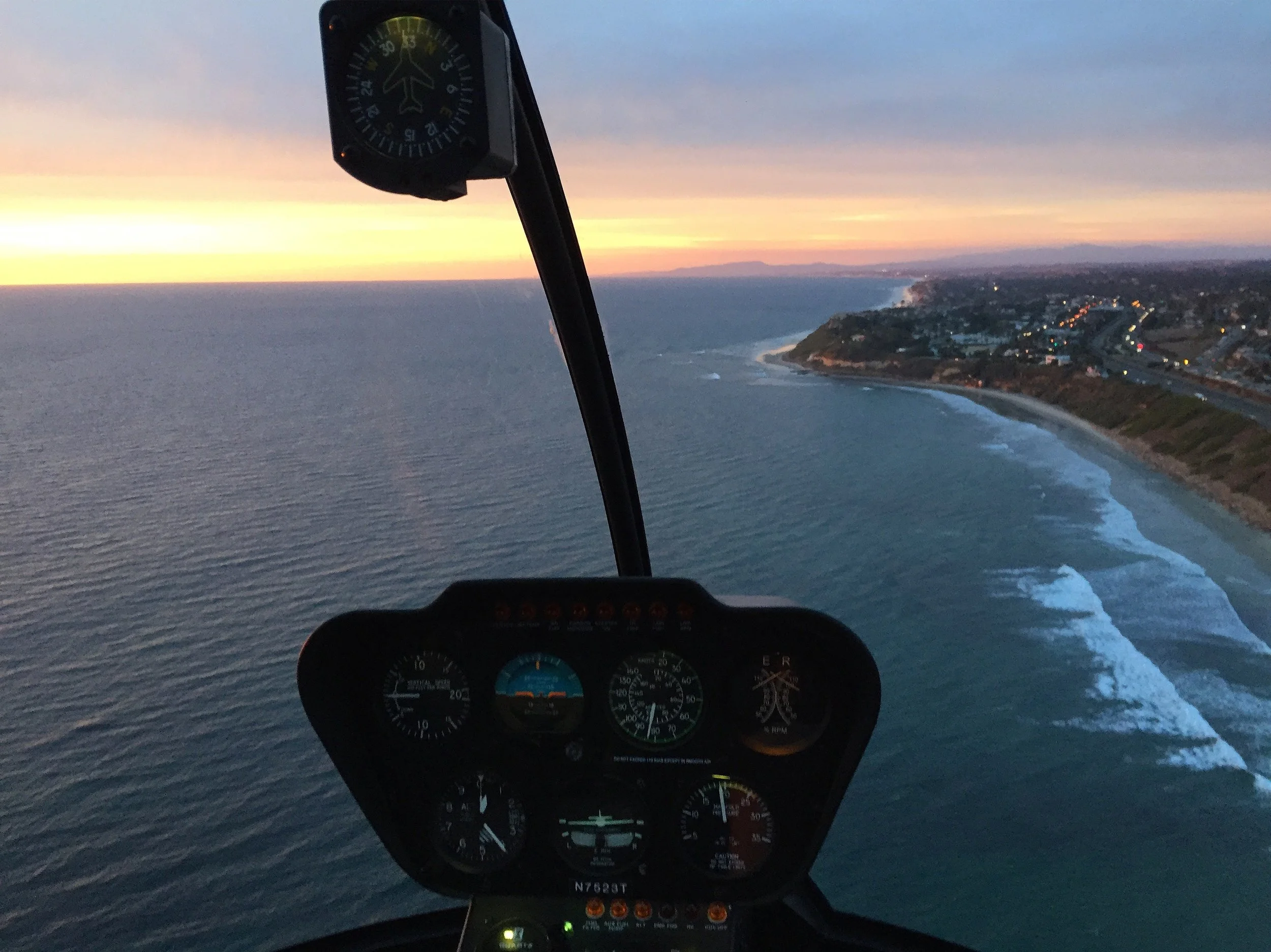 Helicopter Tour San Diego County - Sunset Helicopter Ride