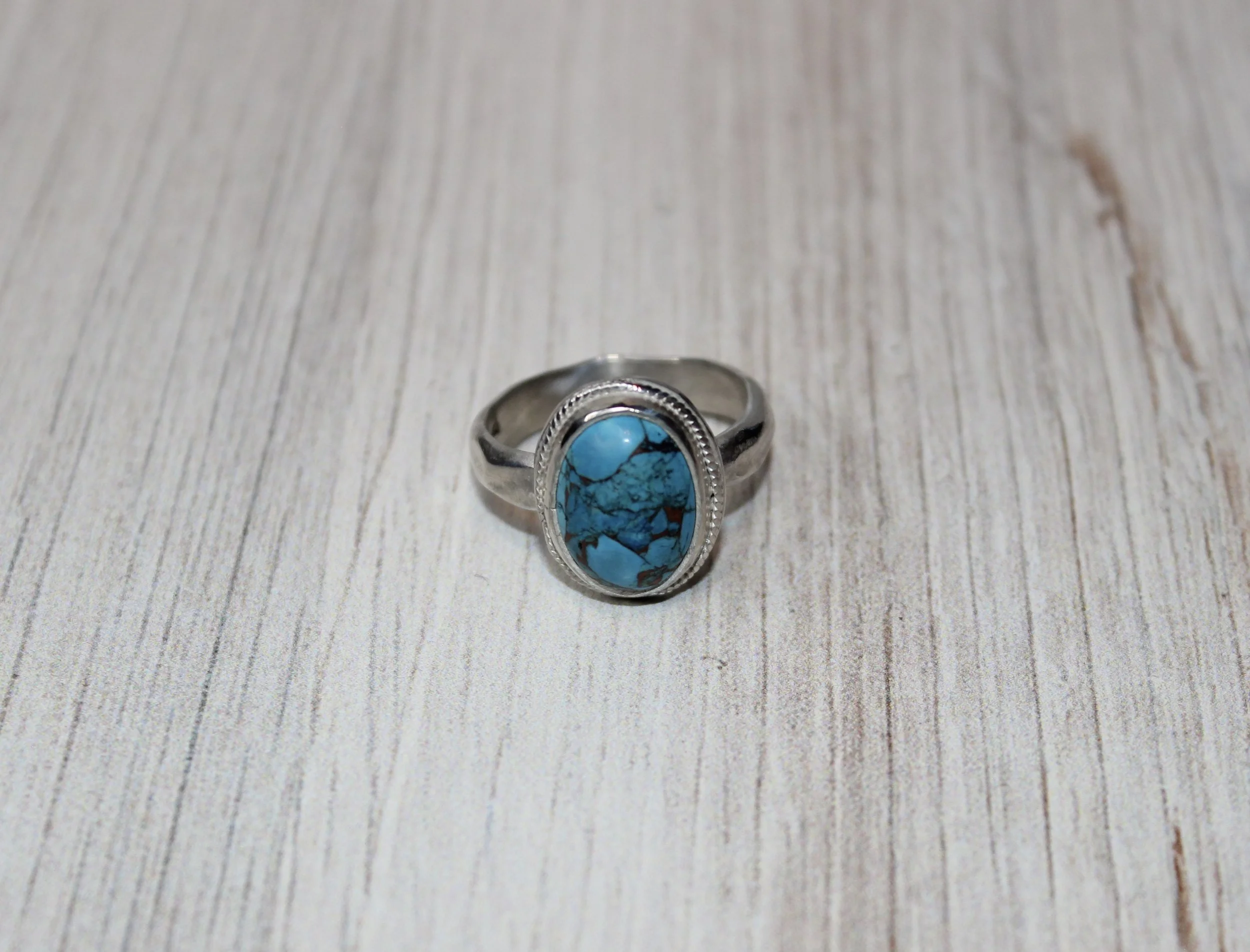 Hubei Turquoise Twist Ring