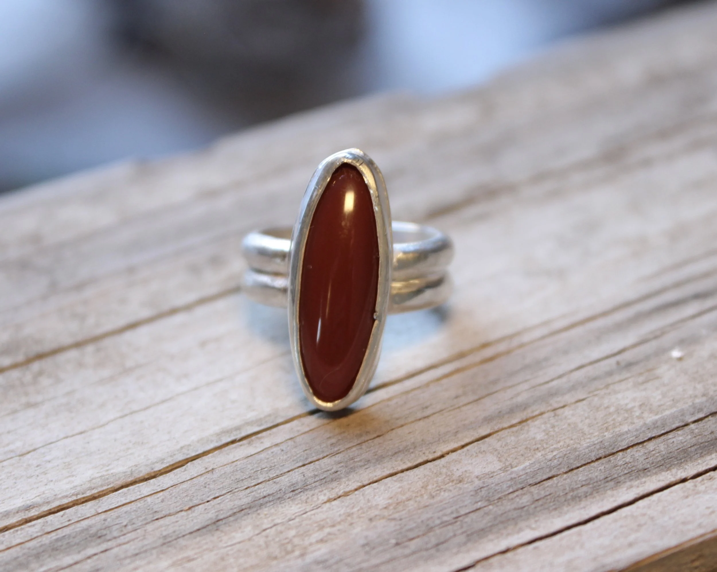 14 Karat Yellow Gold Carnelian Stone Ring For Sale at | yellow