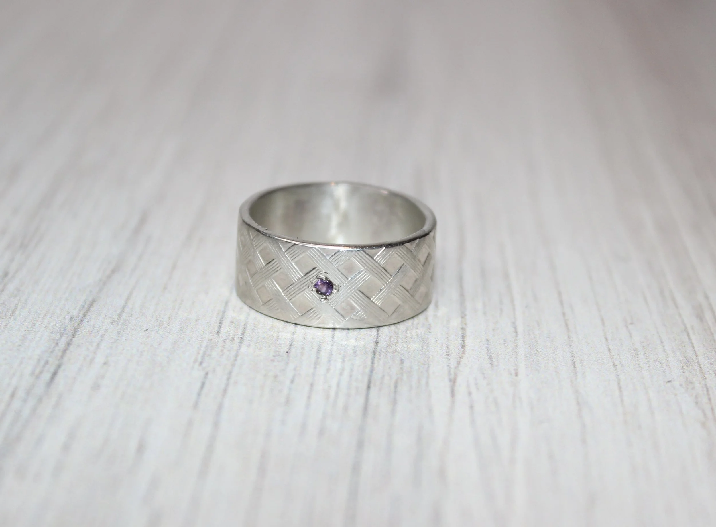 Amethyst Basket Cigar Band