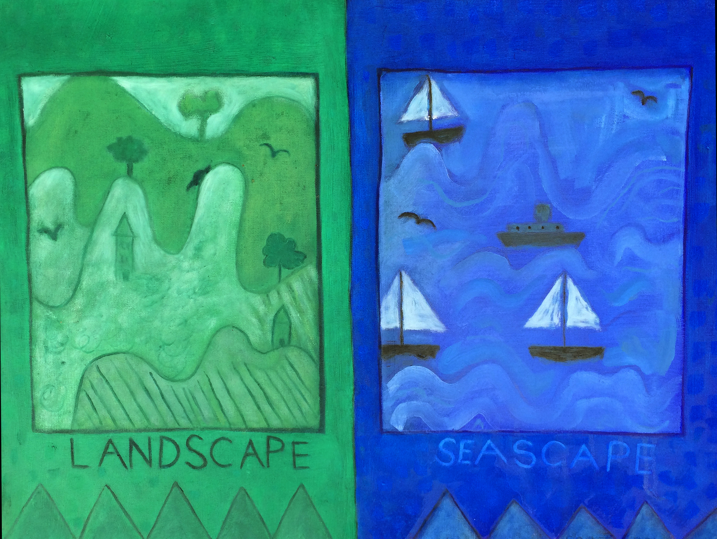   Landscape/Seascape  (2010), 18 x 24 in, oil on canvas 