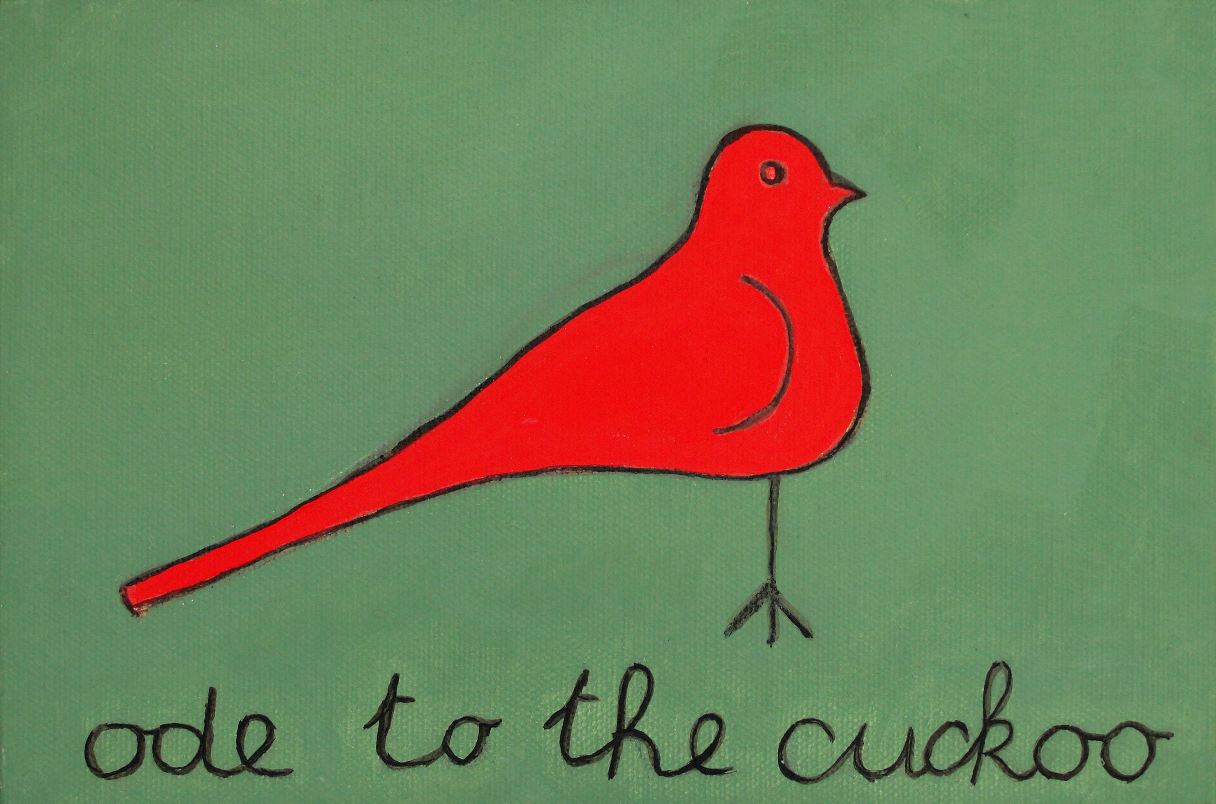   Ode to the Cuckoo  (2011), 6 x 9 in, oil on canvas   