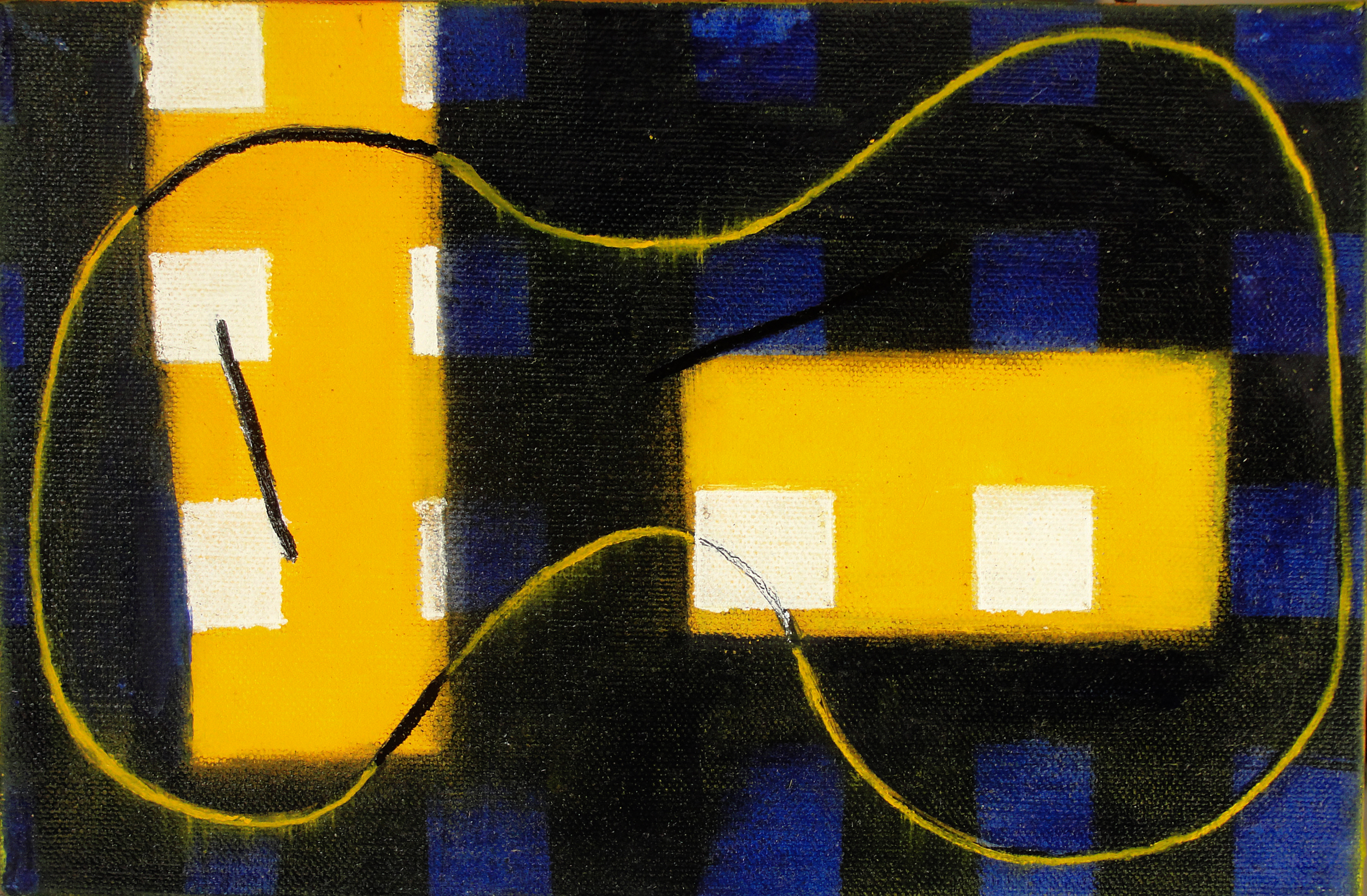  Subdivisions 8 (2011), 6 x 9 in, oil on canvas   