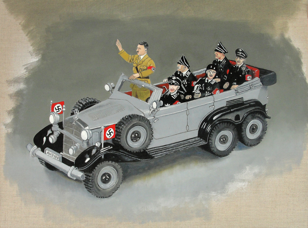   Hitler Staff Car  (2011), 18 x 24 in, oil on linen 