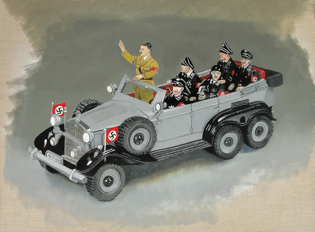 Hitler Staff Car (2011), 18 x 24 in, oil on linen