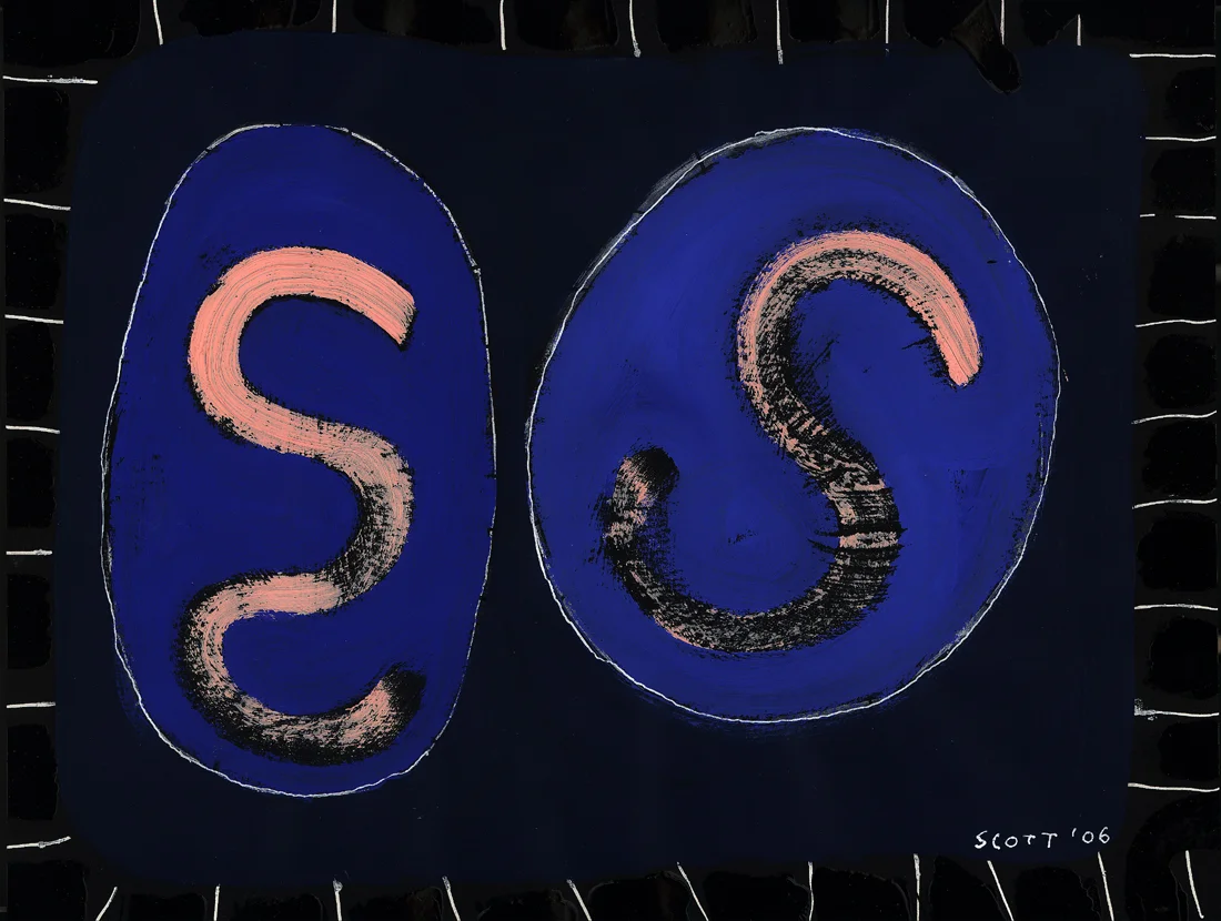 Someone Somewhere (2006), 8.5 x 11 in, mixed media on paper