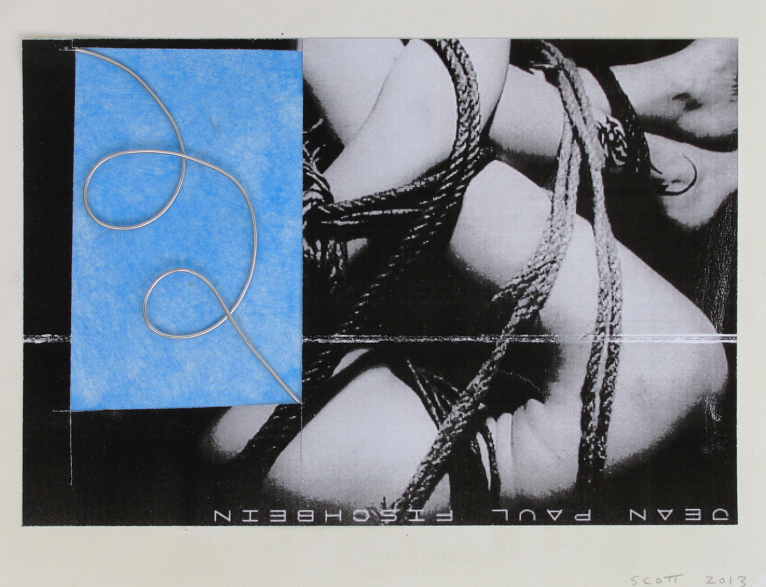   Slave of Love #2  (2013), 8.5 x 11 in, wire, xerox 
