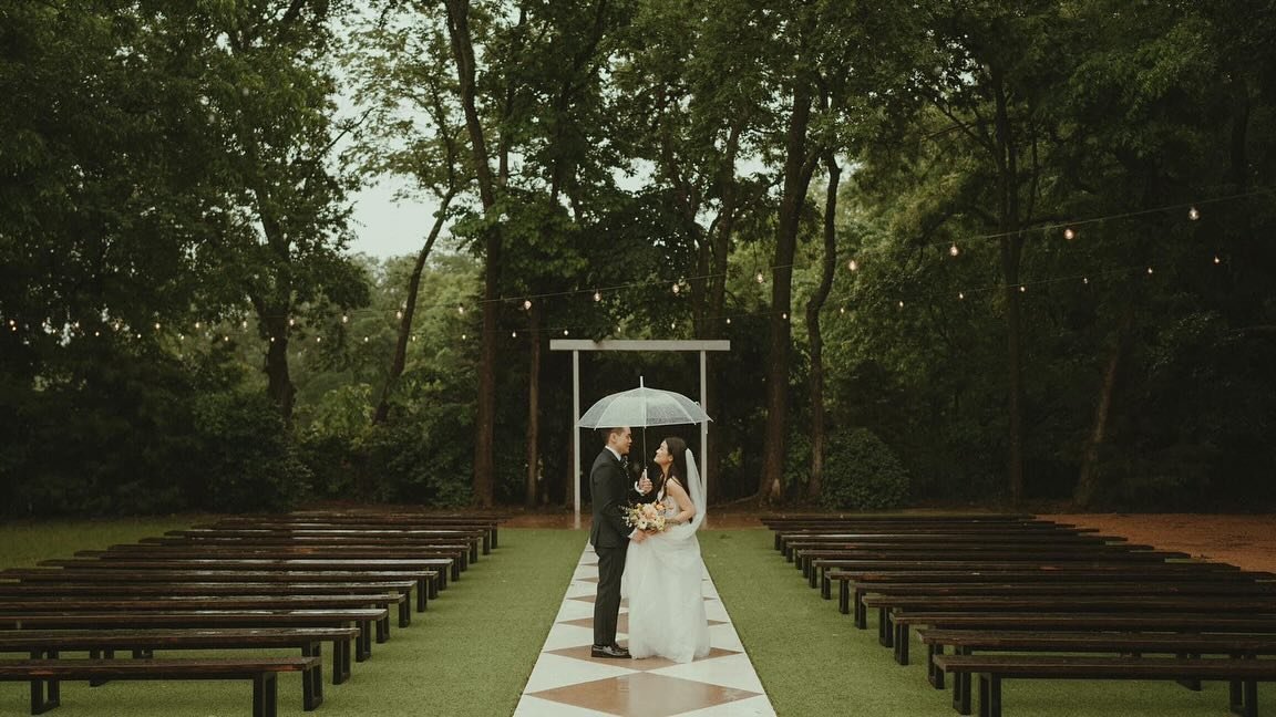 Rain on your wedding day is nature&rsquo;s way of showering you with good luck and love🤍🌧️

Photos @eightstudio.wedding 
Filmed by @truly.sweety 
Makeup Tamie Nguyen
DJ Steven Q Lee

#texasweddings #theknottx #rainywedding #texasweddingvenue #weddi