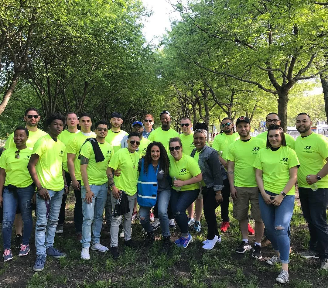 Aid Station Volunteers - 2020 J.P. Morgan Corporate Challenge