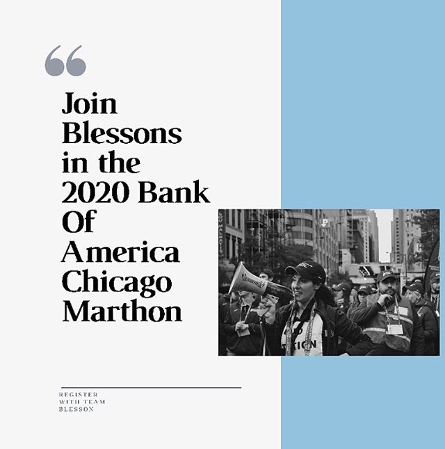 Run with Team Blessons 2020 @chimarathon on Sunday, Oct. 11th with a guaranteed entry today! DM us to learn more! 
Sign up at www.blessons.org before Dec. 3rd. 🏃🏿&zwj;♀️🏃🙋🏻&zwj;♀️
*
*
@herblessons #TeamBlessons #RunForACause #charity #ChiMaratho