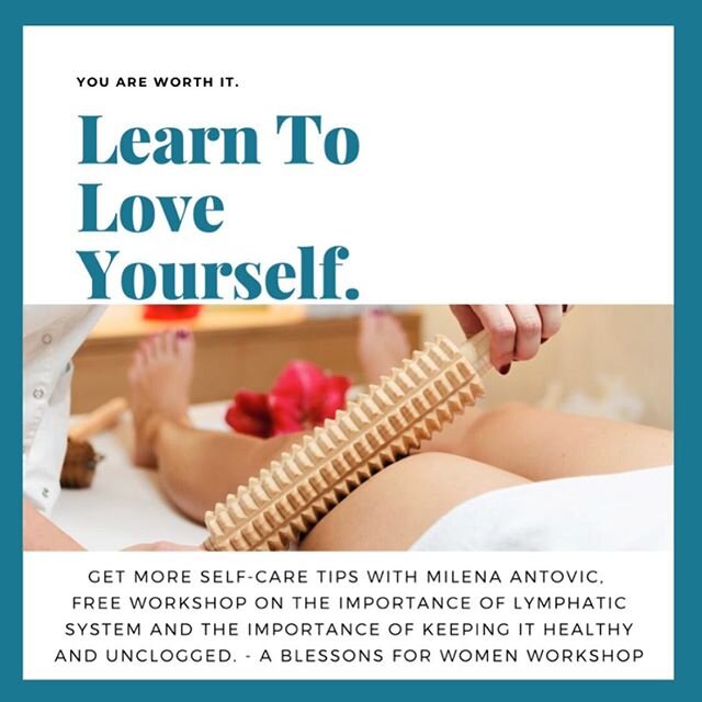 What is MADEROTHERAPY? Would you like to learn more about your lymphatic system and how to release toxins that stimulates the metabolism to burn fat?
*
*
*
 Join us this Saturday for a free Blessons for Women Wellness Workshop with Woman- Run Busines