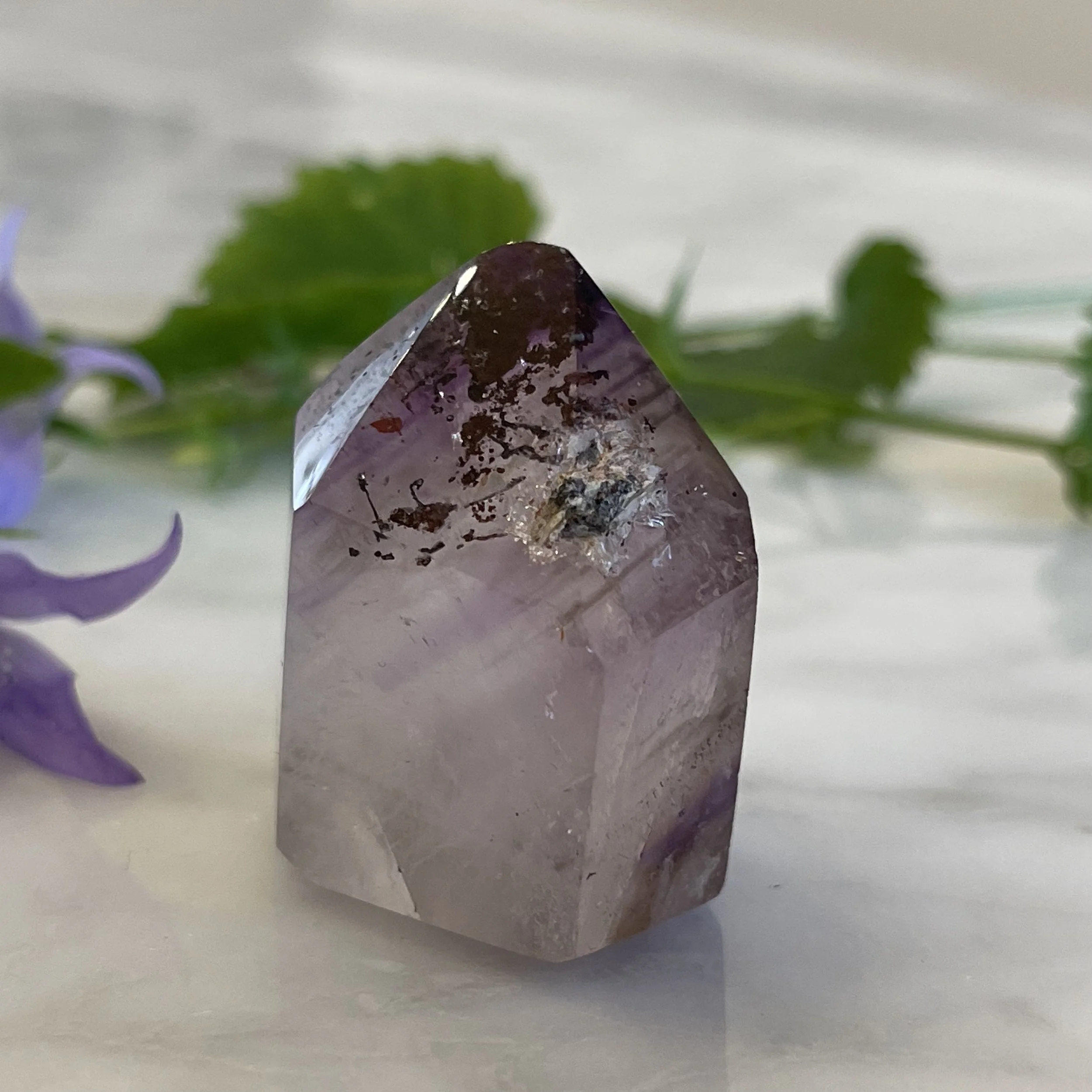 Amethyst Standing Point with inclusions from Madagascar 4