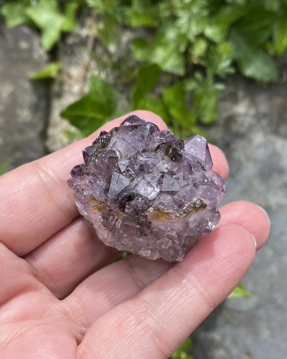 Amethyst cluster little round one2.JPG